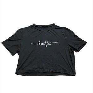 Shien Black Crop Top